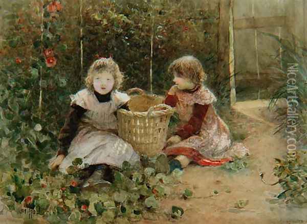In the Walled Garden Oil Painting - Hector Caffieri