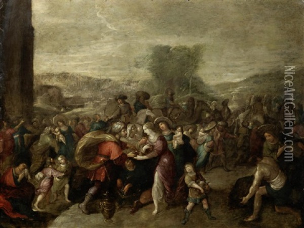 The Exodus From Egypt Oil Painting - Frans Francken III