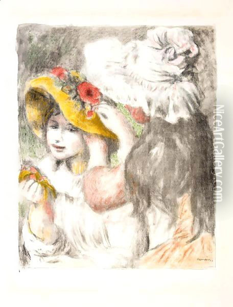 Le Chapeau Epingle 2eme Planche 2 Oil Painting - Pierre Auguste Renoir