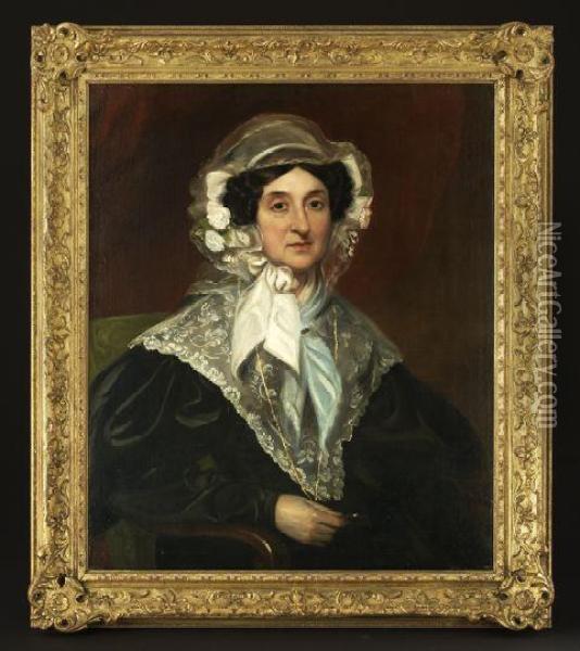 This Portrait Of Her Dear Mother Oil Painting - William Thompson Bartoll