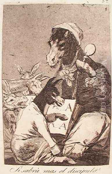 Might Not the Pupil Know More? Oil Painting - Francisco De Goya y Lucientes