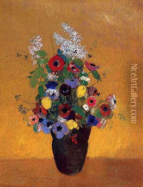 Flowers II Oil Painting - Odilon Redon