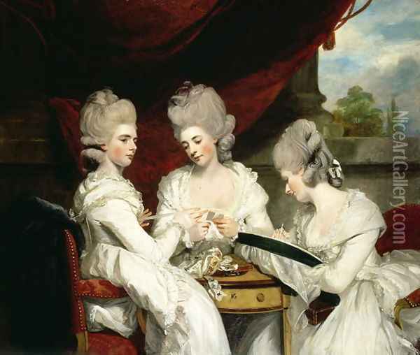 The Ladies Waldegrave, 1780 Oil Painting - Sir Joshua Reynolds