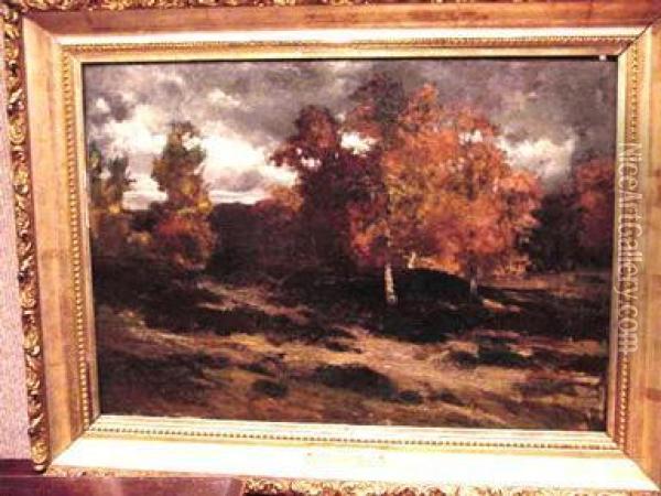 A Clearing In Autumn Oil Painting - Francois Auguste Ortmans
