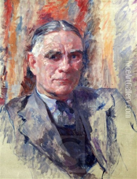 Portrait Of Dr Gunson Oil Painting - James Bolivar Manson