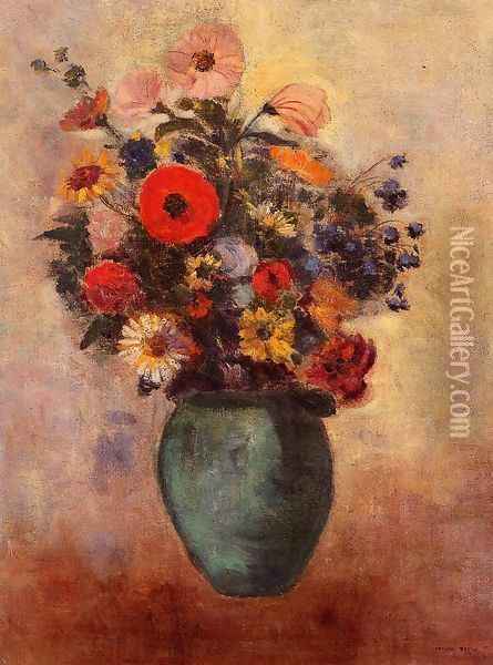 Vase Of Flowers9 Oil Painting - Odilon Redon