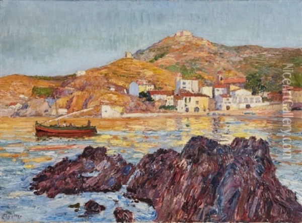 Collioure Oil Painting - Louis Floutier