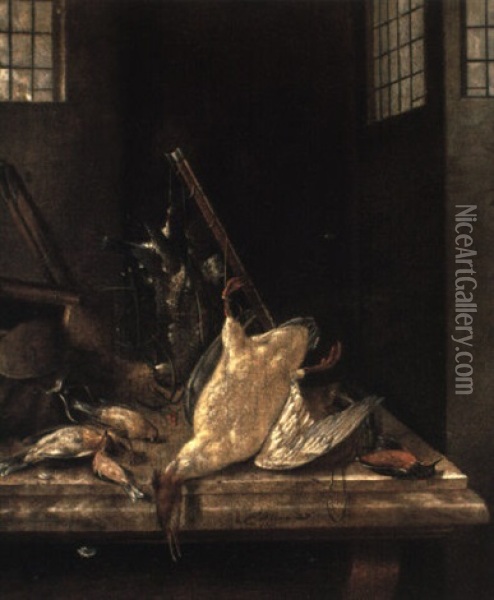 Still Life With Game Oil Painting - Charles Bird King