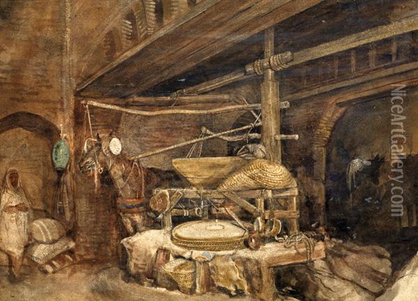 Moulin Arabe Oil Painting - Emile Aubert Lessore