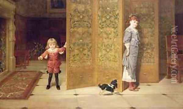 Puritan and Cavalier Oil Painting - Frederick Goodall