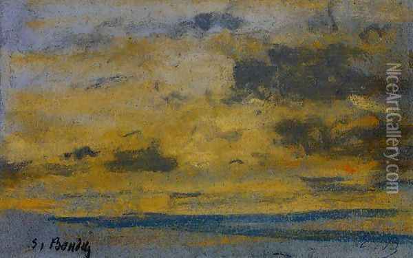 Seascape I Oil Painting - Eugene Boudin