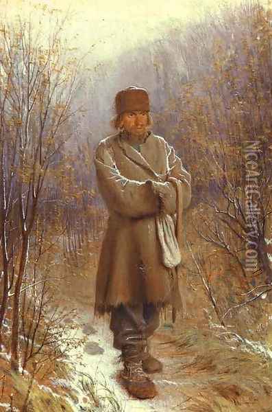 Meditator Oil Painting - Ivan Nikolaevich Kramskoy