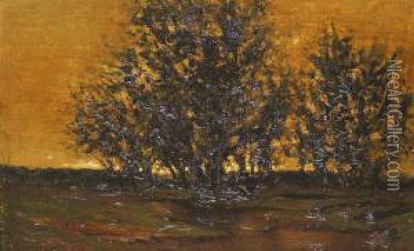 Hajnali Taj Oil Painting - Jeno Kuszka