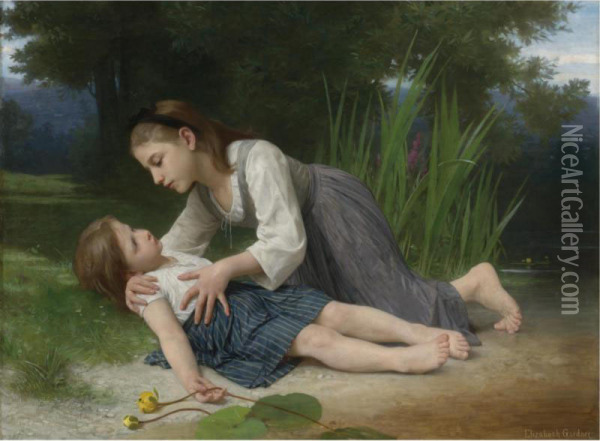 L'imprudente Oil Painting - Elizabeth Jane Gardner Bouguereau