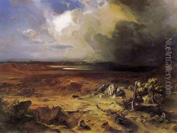 Marathon 1848 Oil Painting - Carl Rottmann
