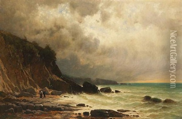 Paysage Cotier Oil Painting - Gustave Castan