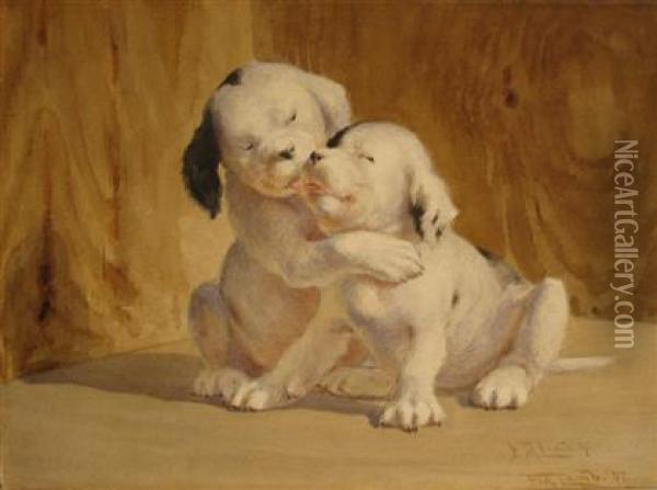 I'm His Sweetheart Oil Painting - Frederick Mortimer Lamb