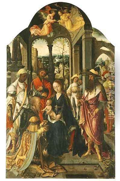 The Adoration of the Magi Oil Painting - Antwerp School