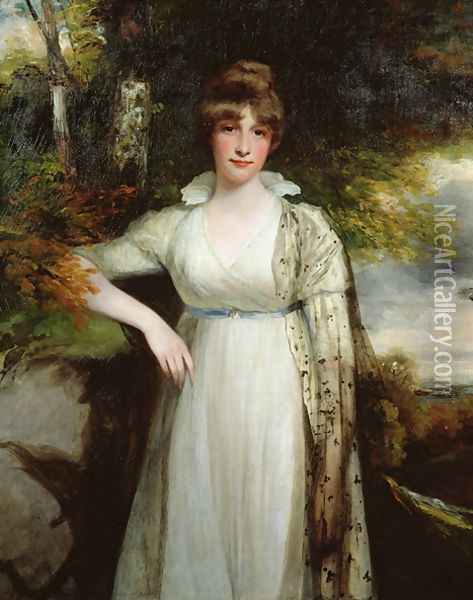 Portrait of the Honourable Eleanor Eden 1777-1851 Oil Painting - John Hoppner