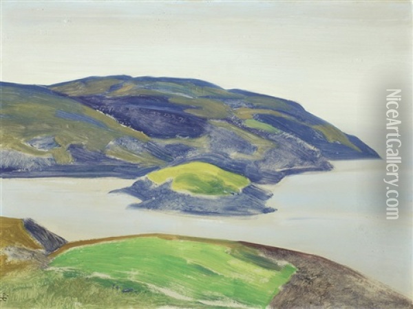 Study Of A Shore Oil Painting - Nikolai Konstantinovich Roerich