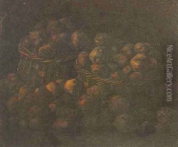 Baskets Of Potatoes Oil Painting - Vincent Van Gogh