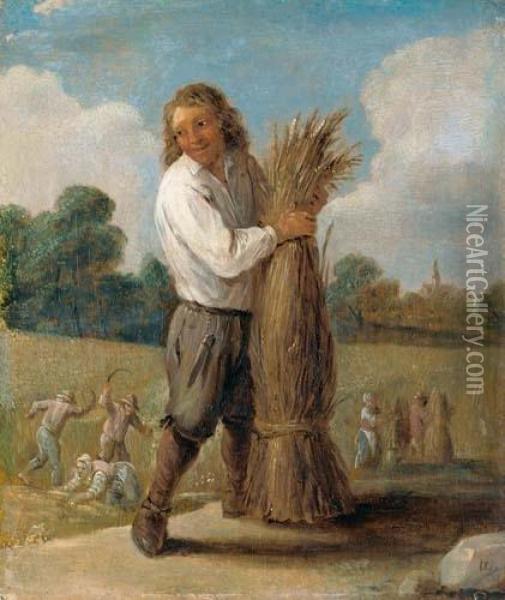 Allegorie Des Herbstes. Oil Painting - David The Younger Teniers