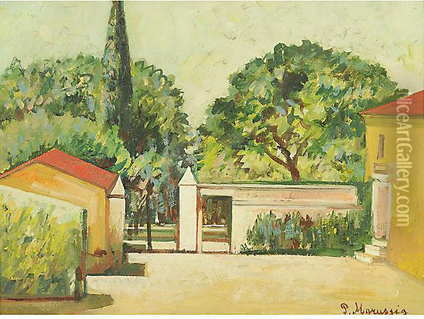 Entrata Al Parco Oil Painting - Piero Marussig