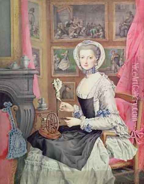 Self Portrait 1776 Oil Painting - Archduchess of Austria Maria Christine
