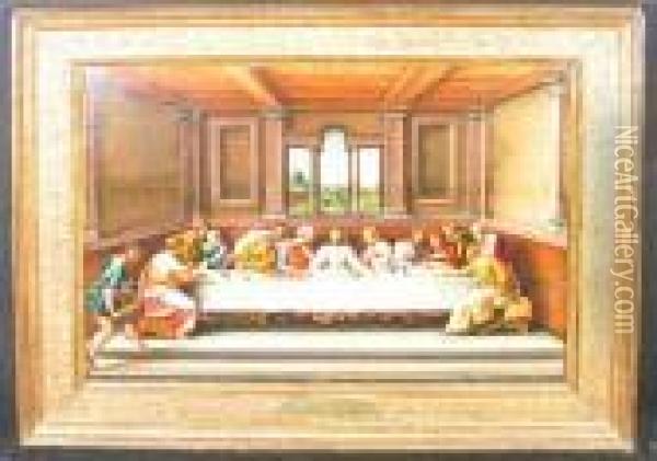 The Last Supper Oil Painting - Leonardo Da Vinci