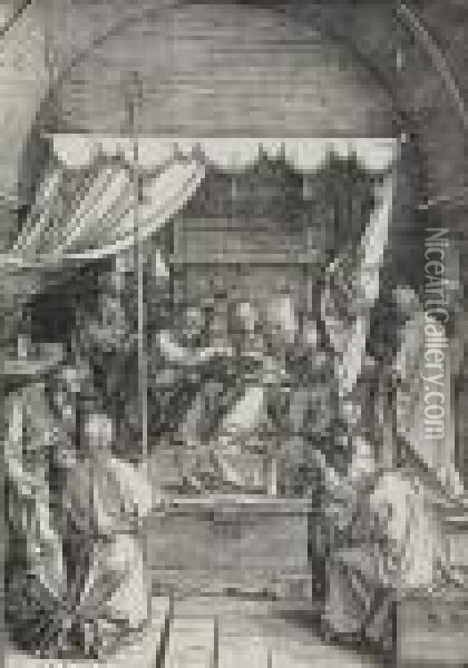 Death Of The Virgin Oil Painting - Albrecht Durer