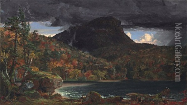 Torne Mountain, Rockland County, New York Oil Painting - Jasper Francis Cropsey