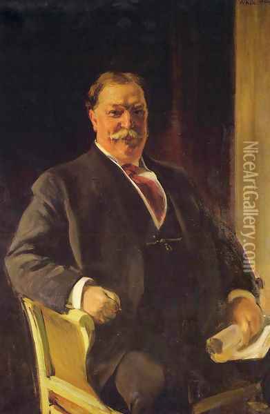 Retrato del Sr. Taft, Presidente de los Estados Unidos (Portrait of Mr. Taft, President of the United States) Oil Painting - Joaquin Sorolla Y Bastida