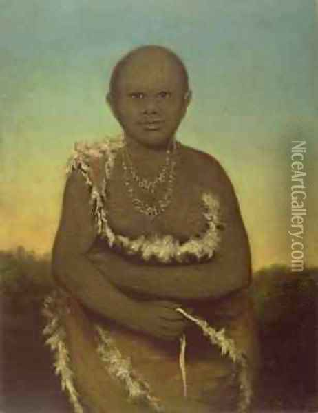 Portrait of Truganini daughter of the Chief of Bruny Island Van Diemens Land Oil Painting - Benjamin Duterrau