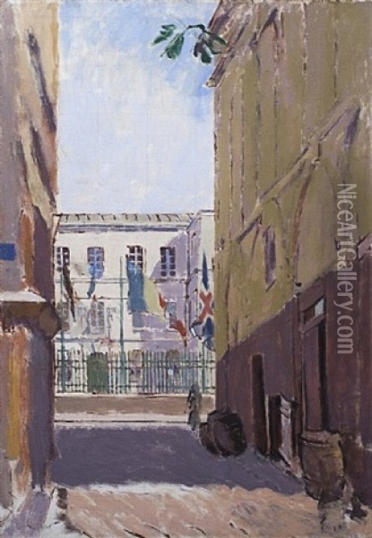 Rue Ouicangrogne, Dieppe Oil Painting - Walter Sickert