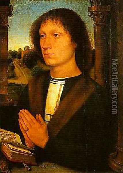 St Benedict Oil Painting - Hans Memling