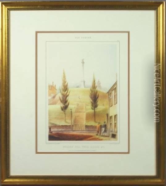 Lithograph, Beacon Hill, 20th C Oil Painting - John Henry Bufford