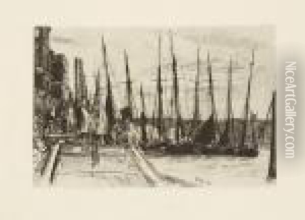 Billinsgate Oil Painting - James Abbott McNeill Whistler