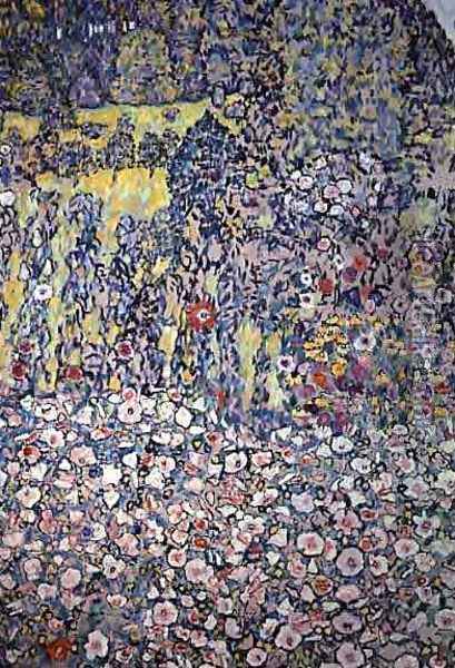 Garden On The Hill Oil Painting - Gustav Klimt