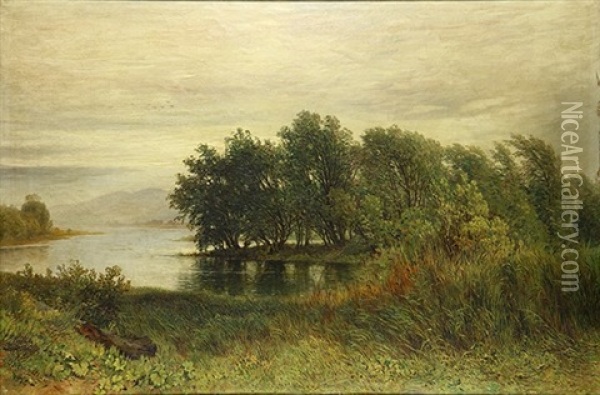 Highland Lake Oil Painting - James Hall Cranston