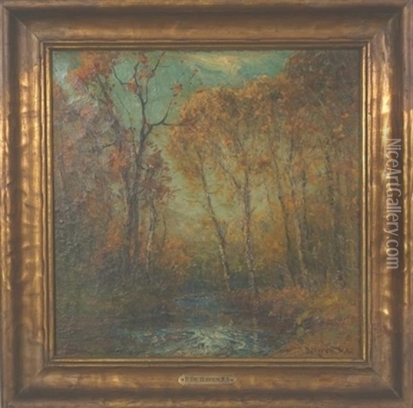 Trout Stream - Berkshires Oil Painting - Franklin B. De Haven