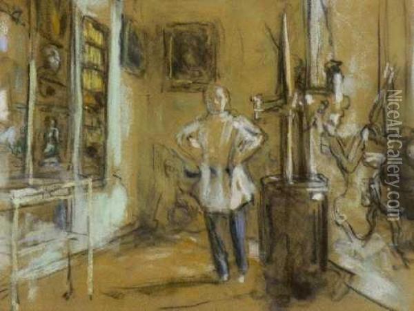 Docteur Louis Viau. 1936/1937 Oil Painting - Jean-Edouard Vuillard