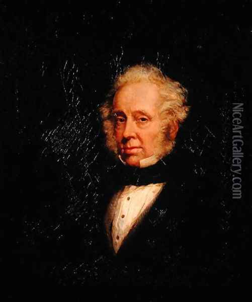 Portrait of Lord Palmerston (1784-1865) Oil Painting - Marshall Claxton