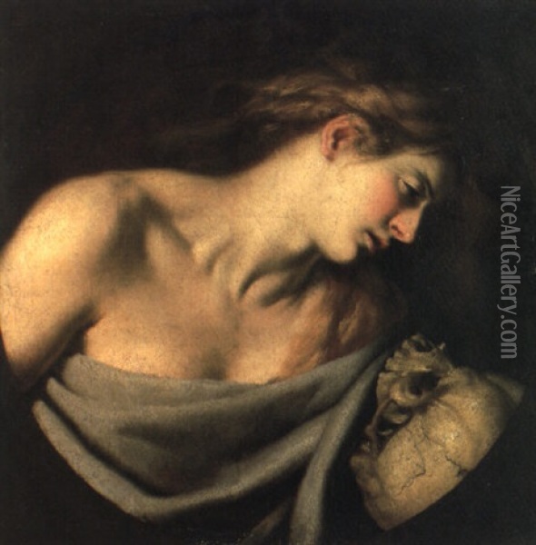 Sainte Madeleine Repentante Oil Painting - Giulio Cesare Procaccini