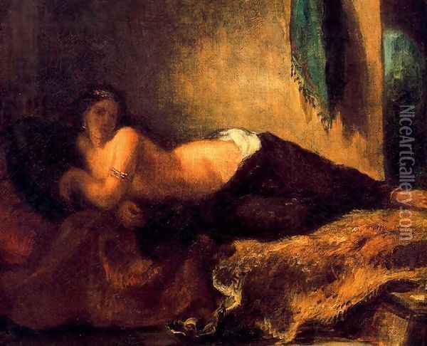 Odalisque1 Oil Painting - Eugene Delacroix