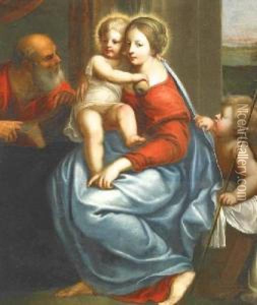 Holy Family With The Boy John Oil Painting - Gaspar De Crayer