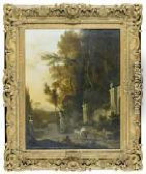 Parc Au Cavalier Oil Painting - Frederick De Moucheron
