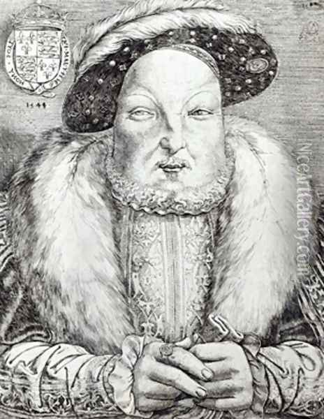 Portrait of Henry VIII 2 Oil Painting - Cornelis Massys
