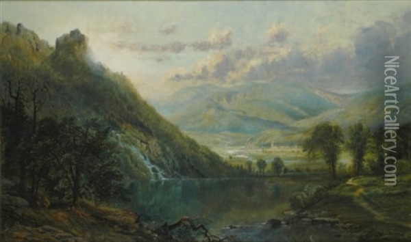 Nebraska Notch, Green Mountain, Vermont Oil Painting - Edmund Darch Lewis