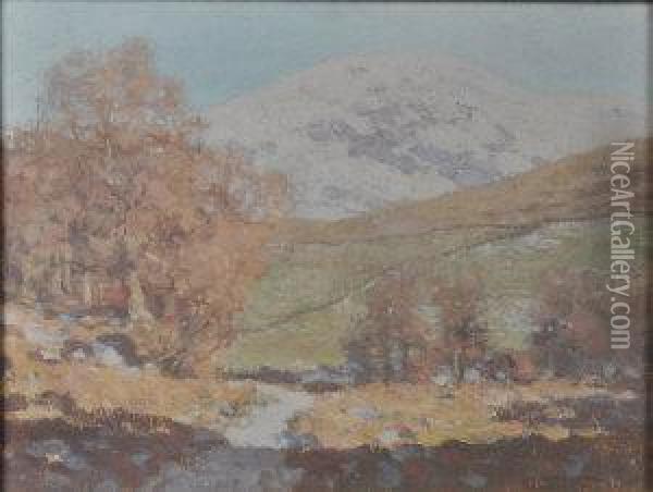 Winter Morning, Lochgoilhead Oil Painting - George Houston