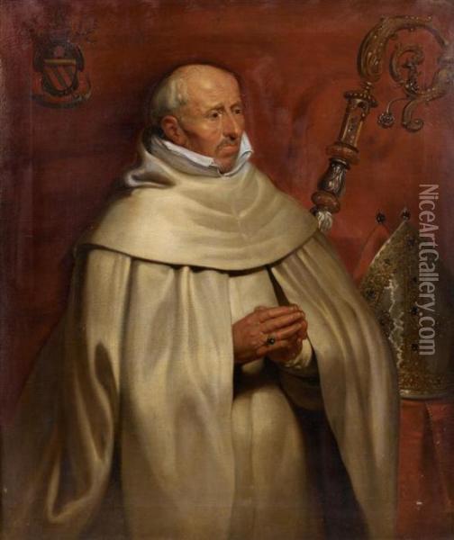 Portrait De Matthaeus Yrsselius, Abbe De Saint Michel A Anvers Oil Painting - Peter Paul Rubens